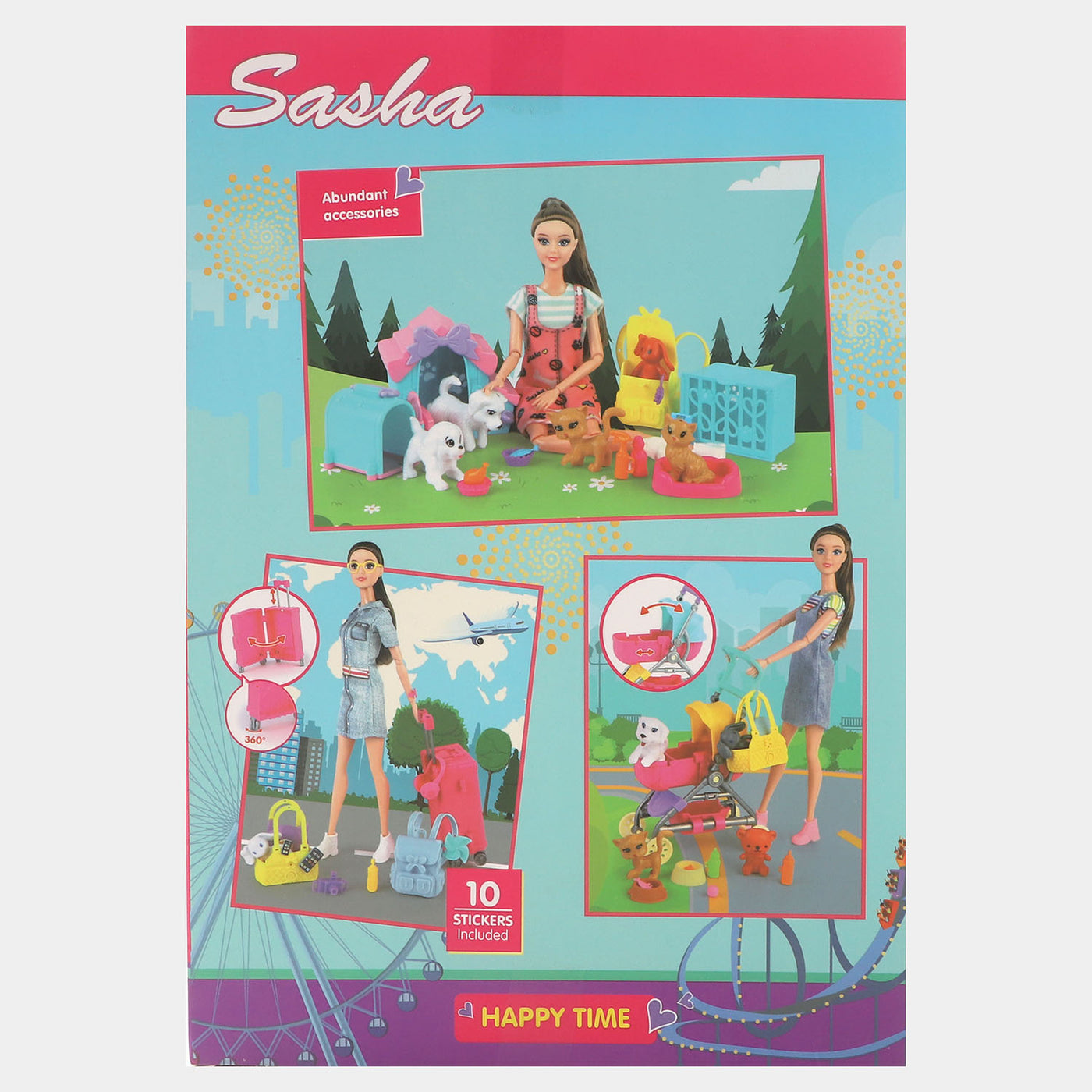 Doll Set With Pets 51819