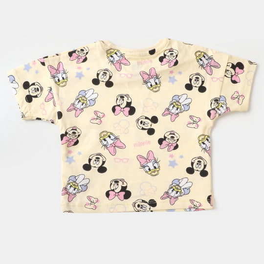 Infant Girls T-Shirt Printed - cream