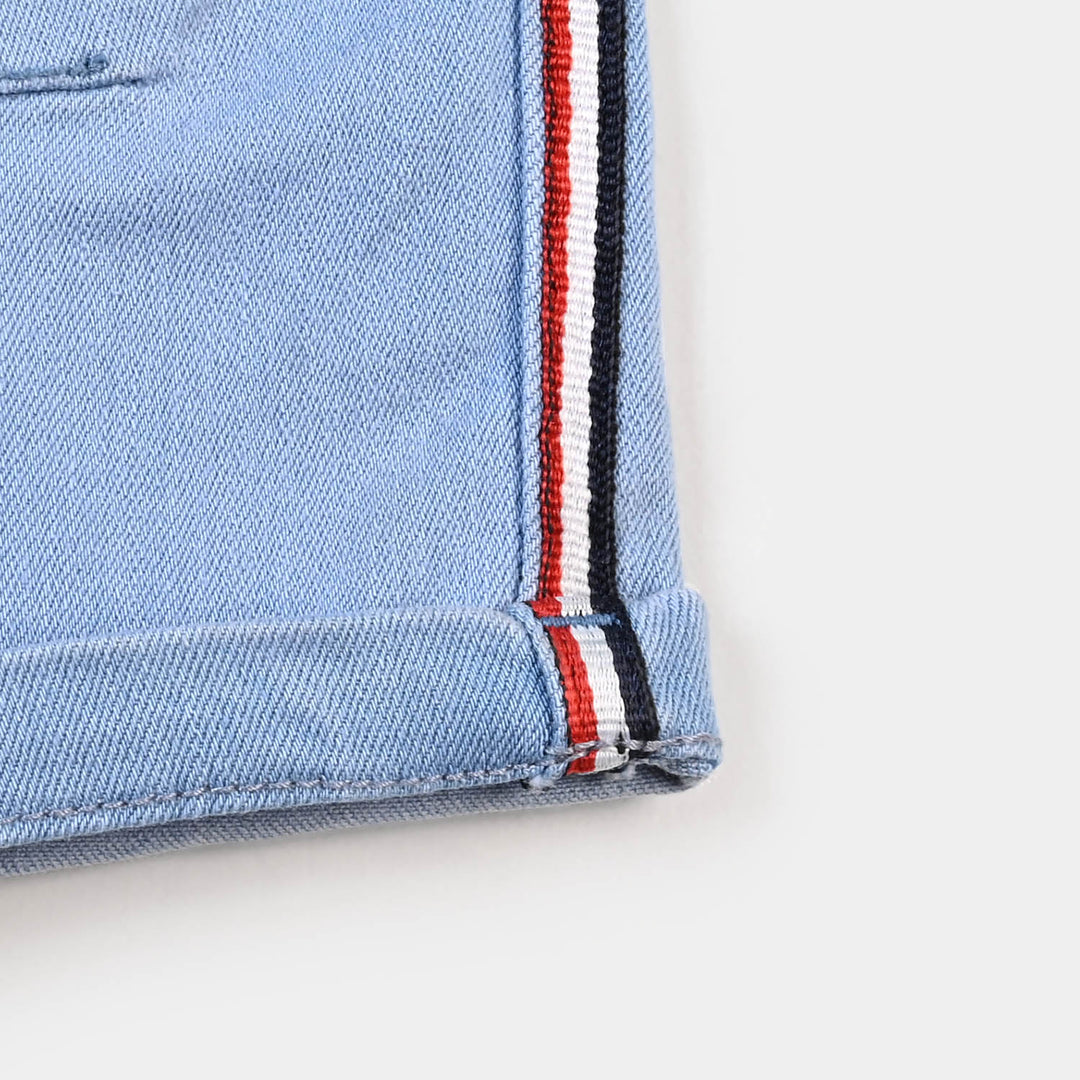 Infant Boys Pant Denim Tape R&W - Ice Blue