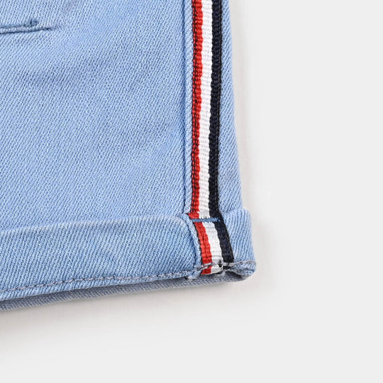 Infant Boys Pant Denim Tape R&W - Ice Blue