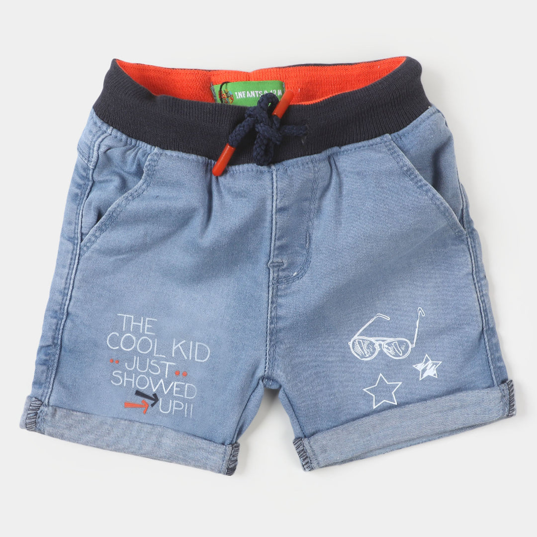 Infant Boys Denim Short Cool kid - Ice Blue