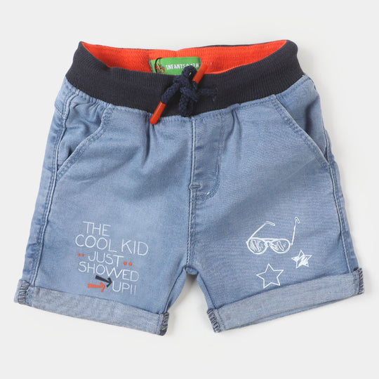 Infant Boys Denim Short Cool kid - Ice Blue