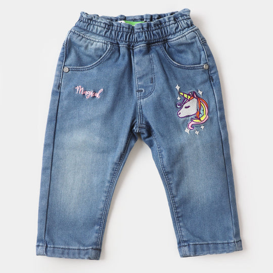 Infant Girls Pant Denim Magical - LIGHT BLUE