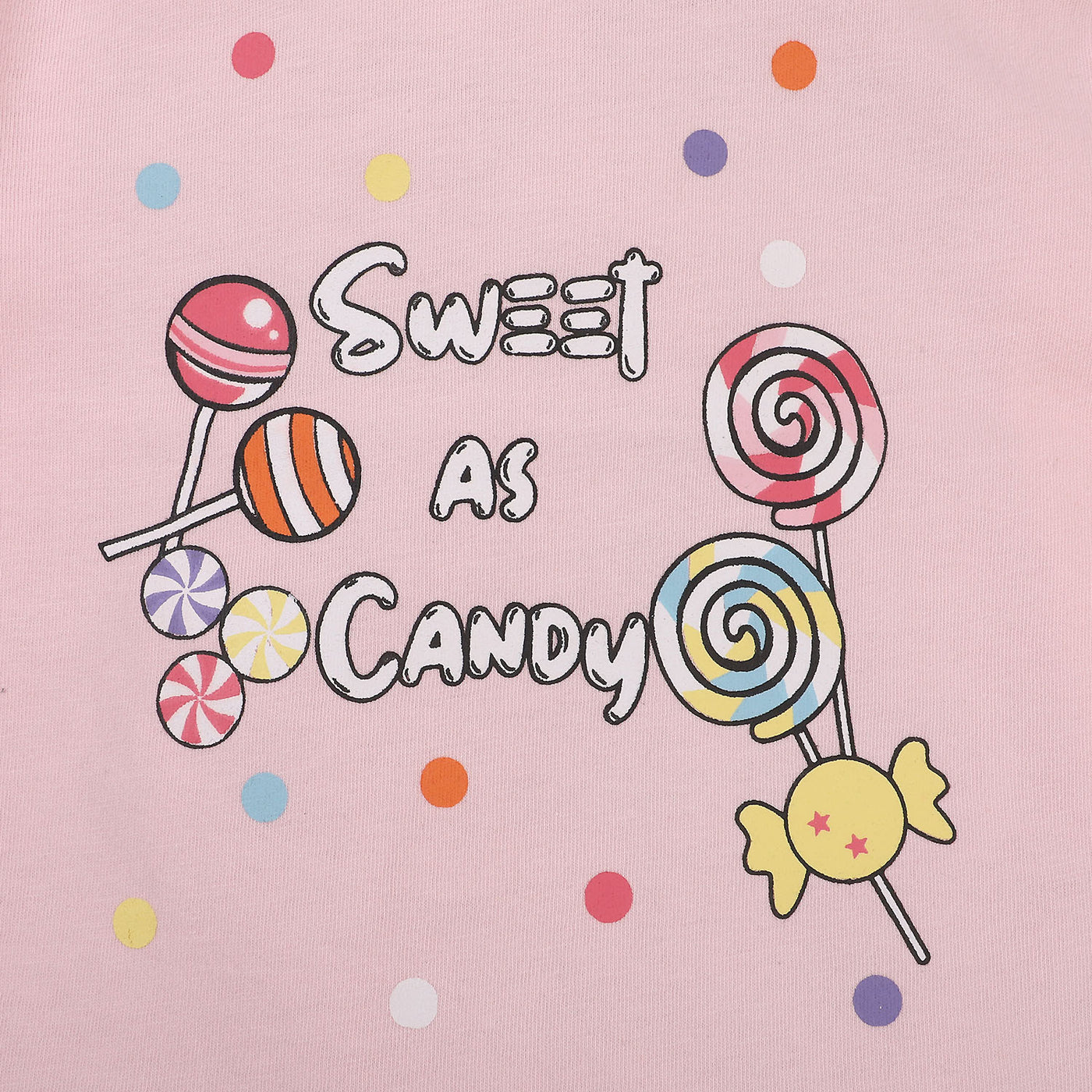 Infant Girls Jersey T-Shirt Sweet Candy  - Blushing Blue