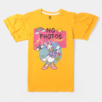 Girls T-Shirt H/S No Photos  - Citrus
