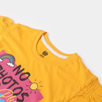 Girls T-Shirt H/S No Photos  - Citrus