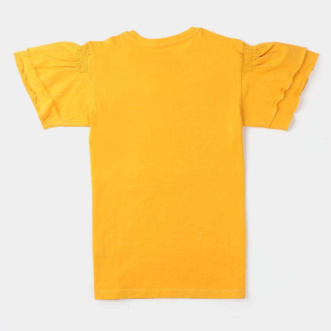 Girls T-Shirt H/S No Photos  - Citrus