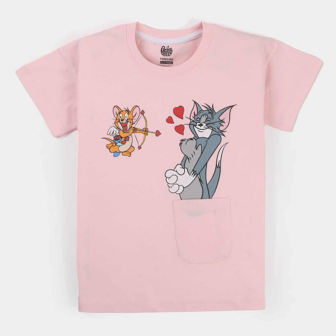 Girls T-Shirt H/S Character   - Blushing