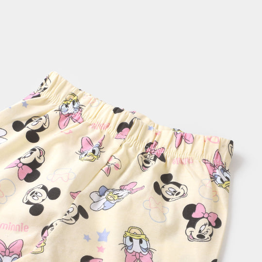 Girls Tights Character Printed  - Cream