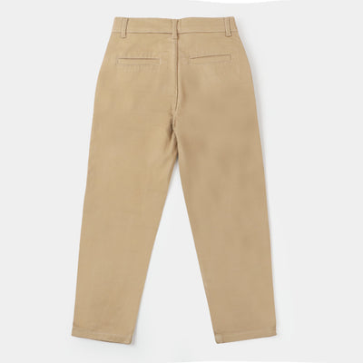 Boys Cotton Pant Basic - Sand
