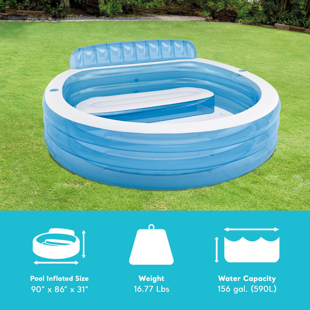 Intex Swim Center Family Inflatable Pool – Comfort & Fun