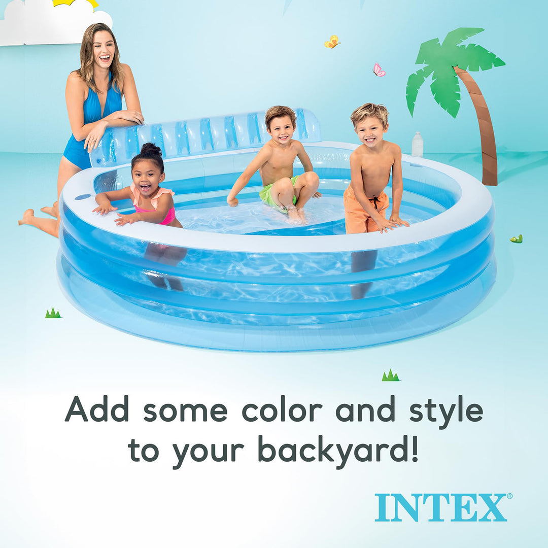 Intex Swim Center Family Inflatable Pool – Comfort & Fun