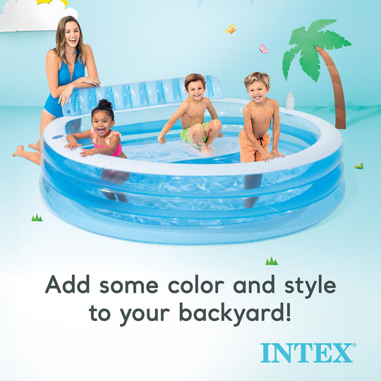 Intex Swim Center Family Inflatable Pool – Comfort & Fun