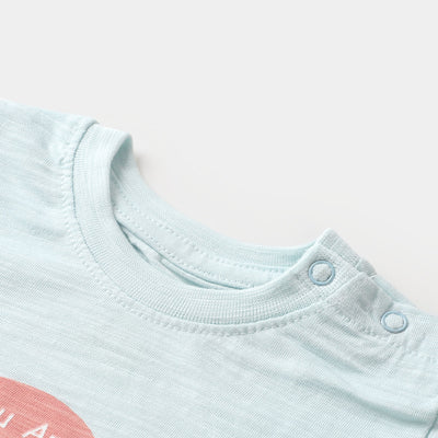 Infant Girls T-Shirt Pengunins - Salt/W/S