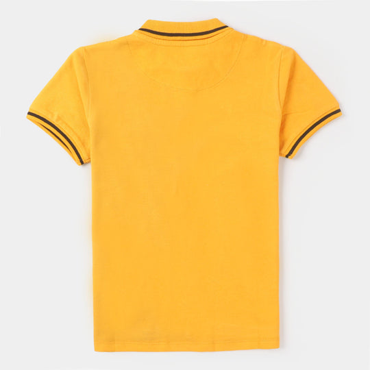 Boys Polo T-Shirt - Citrus