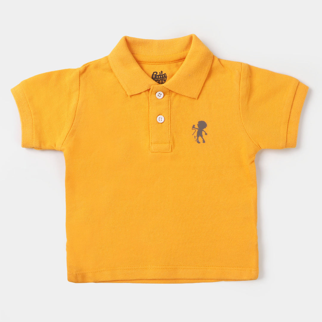 Infant Boys Polo T-Shirt Basic  - Citrus