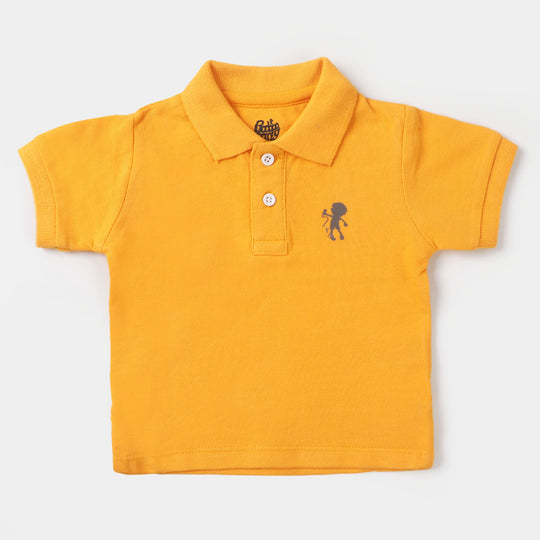 Infant Boys Polo T-Shirt Basic  - Citrus