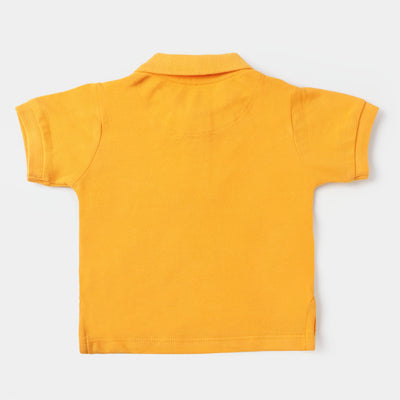 Infant Boys Polo T-Shirt Basic  - Citrus