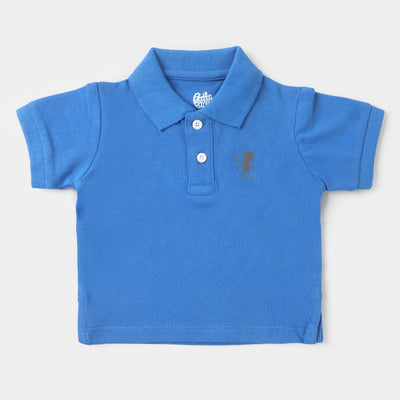 Infant Boys Polo T-Shirt Basic  - Indigo/blue