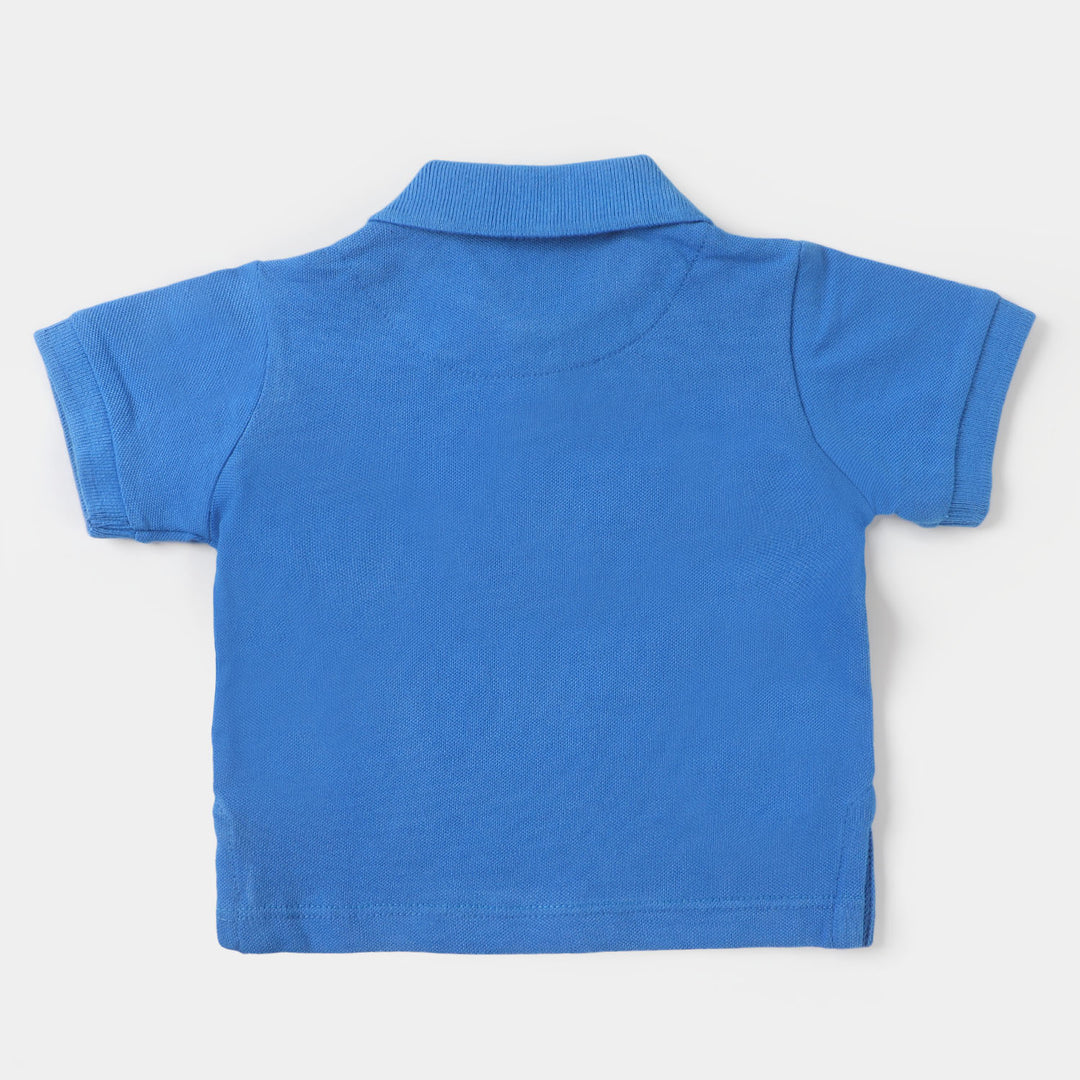 Infant Boys Polo T-Shirt Basic  - Indigo/blue
