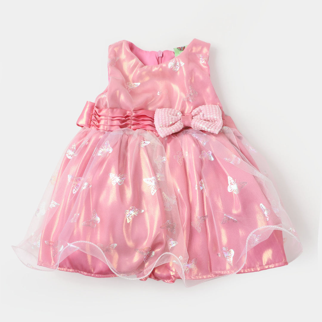 Infant Girls Fancy Frock Glowing Butterfly - Multi