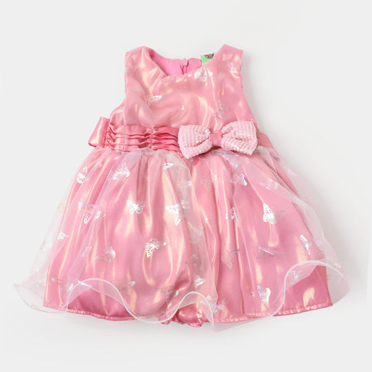 Infant Girls Fancy Frock Glowing Butterfly - Multi