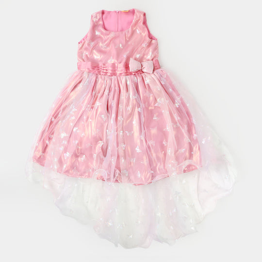 Girls Fancy Frock Glowing Butterfly - Multi