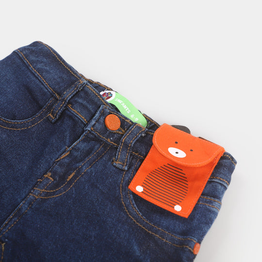 Infant Boys Pant Denim D-Pocket - DARK BLUE