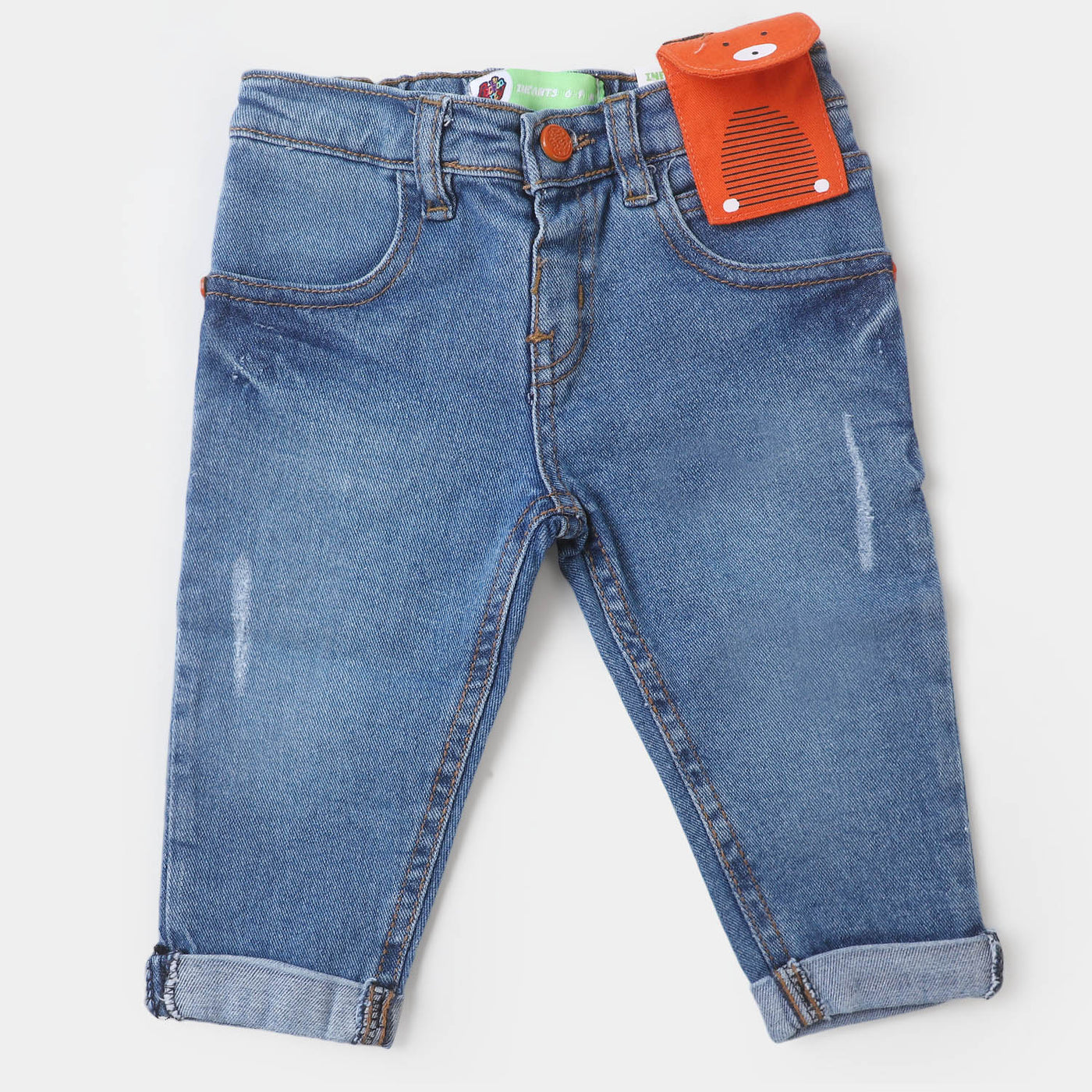 Infant Boys Denim Pant D-Pocket - LIGHT BLUE