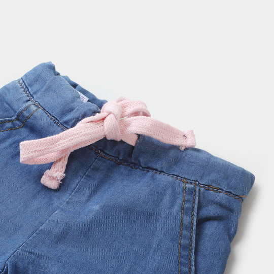 Infant Girls Pant Denim Cat - LIGHT BLUE