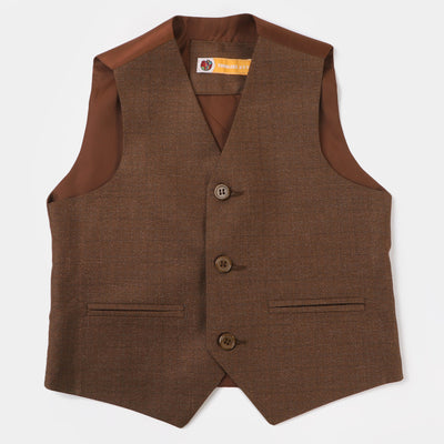 Boys Suit 3PCs- BROWN