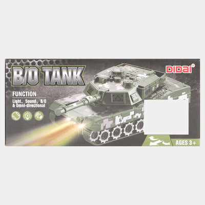 Musical & Light-Up Omni-Directional Military Toy Tank