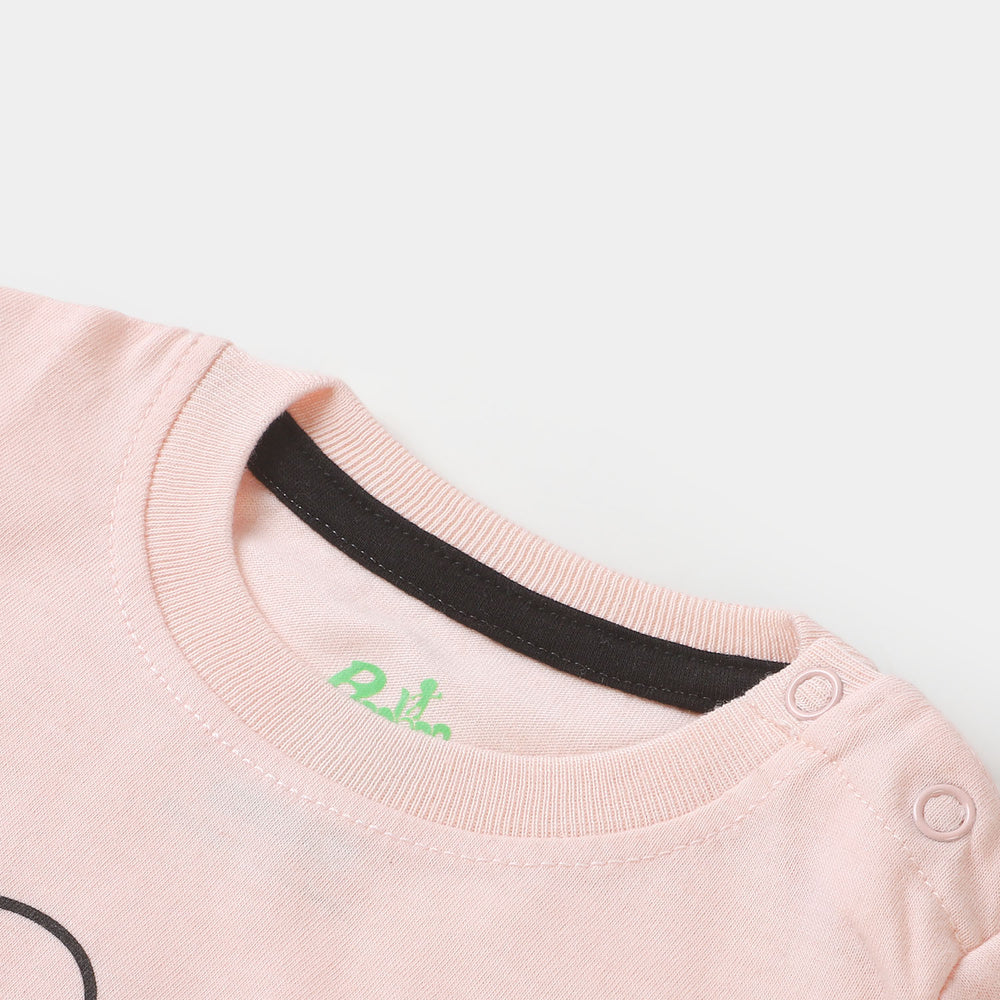 Infant Girls Knitted Night Suit Good Night - Scallop/S