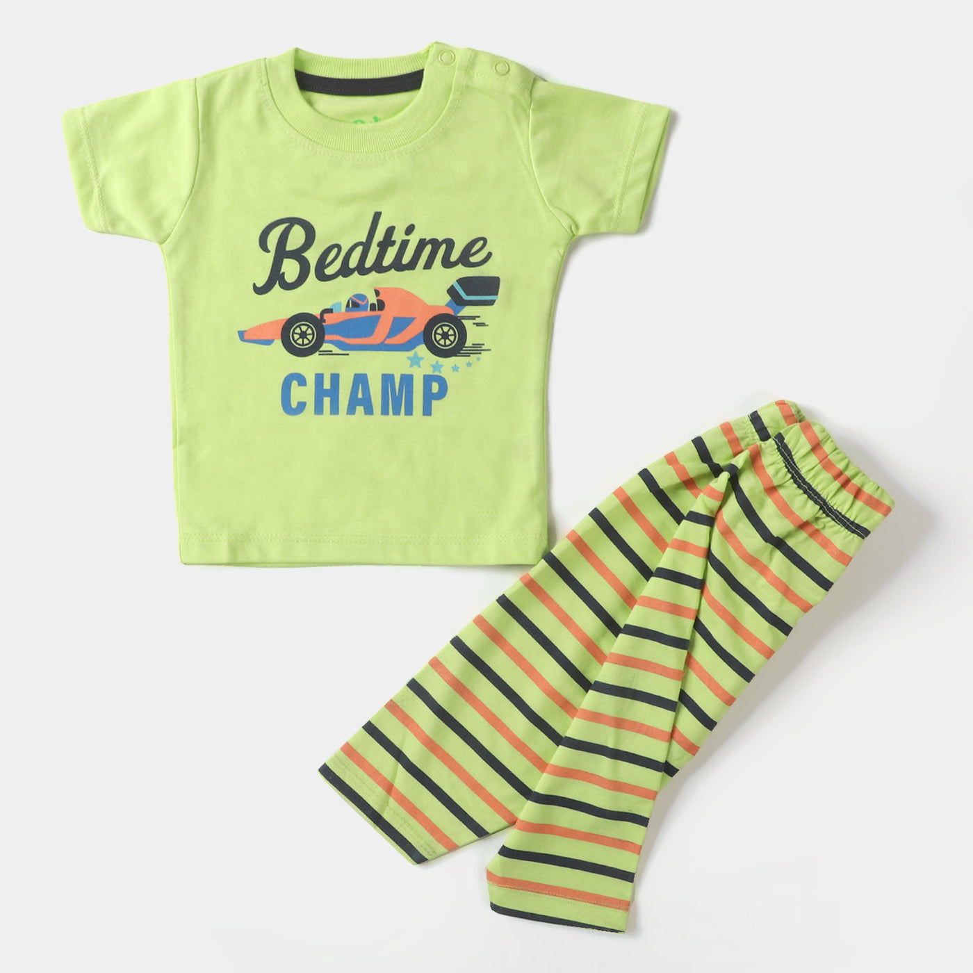 Infant Boys Knitted Night Suit Bedtime Champ - Sharp Green