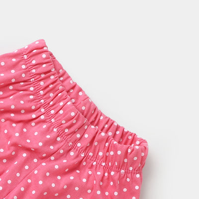 Infant Girls Knitted Night Suit Sweet Dreamer - Hot Pink
