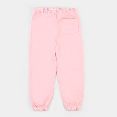 Girls Terry Pajama - Peach