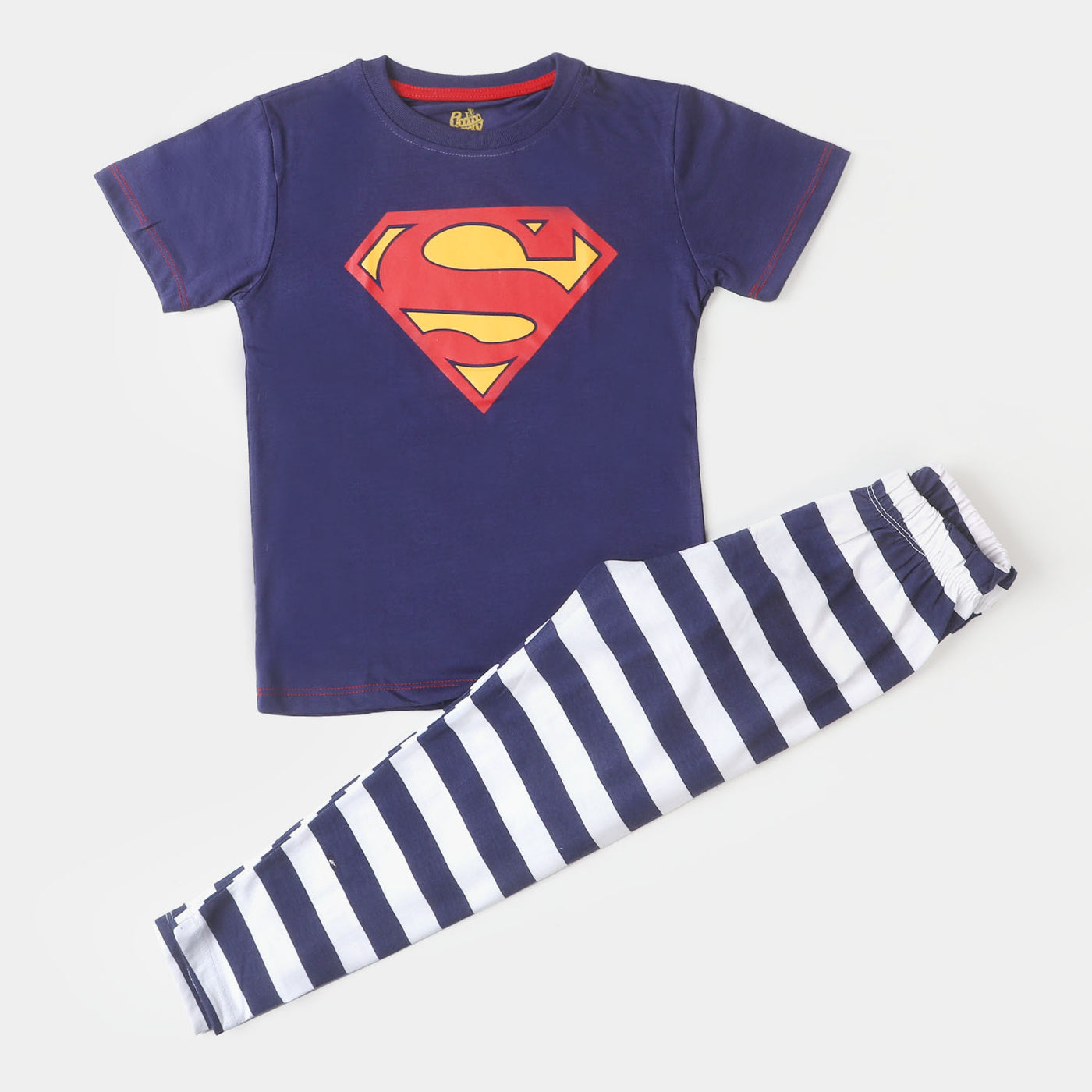 Boys Knitted NightWear Suit Action Hero - Navy Blue