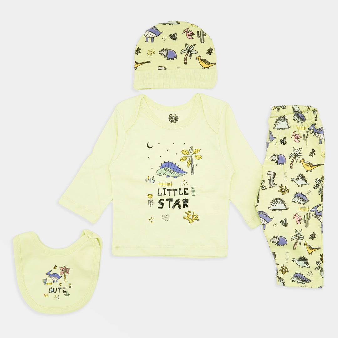 Infant Boys Set 4Pc Dino (T)-Ambrosia