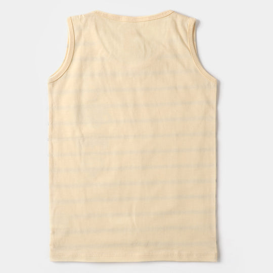 Boys Cotton Sando - Cream