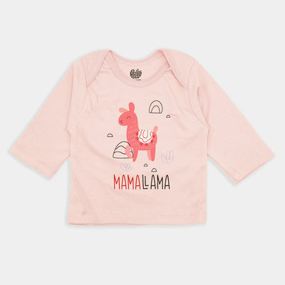 Infant Girls Set 4Pc Llama - Pink