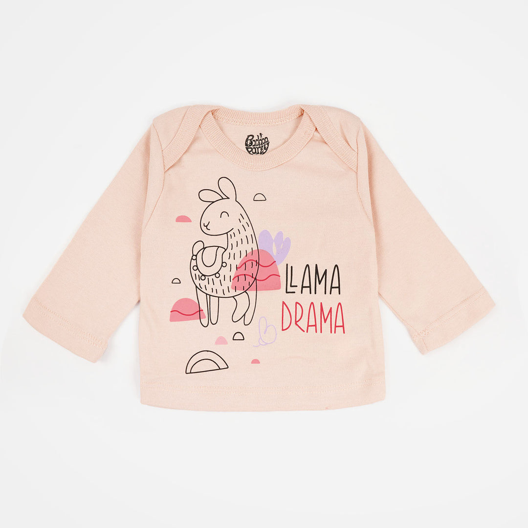 Infant Girls Set 9PCs Llama | Vanilla Cream