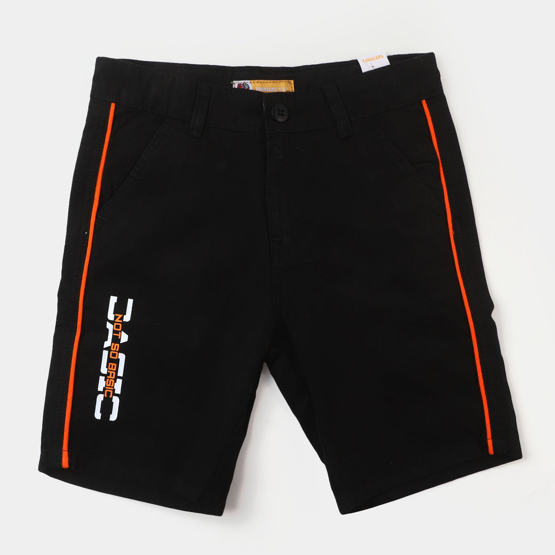 Boys Cotton Short Not So Basic - BLACK