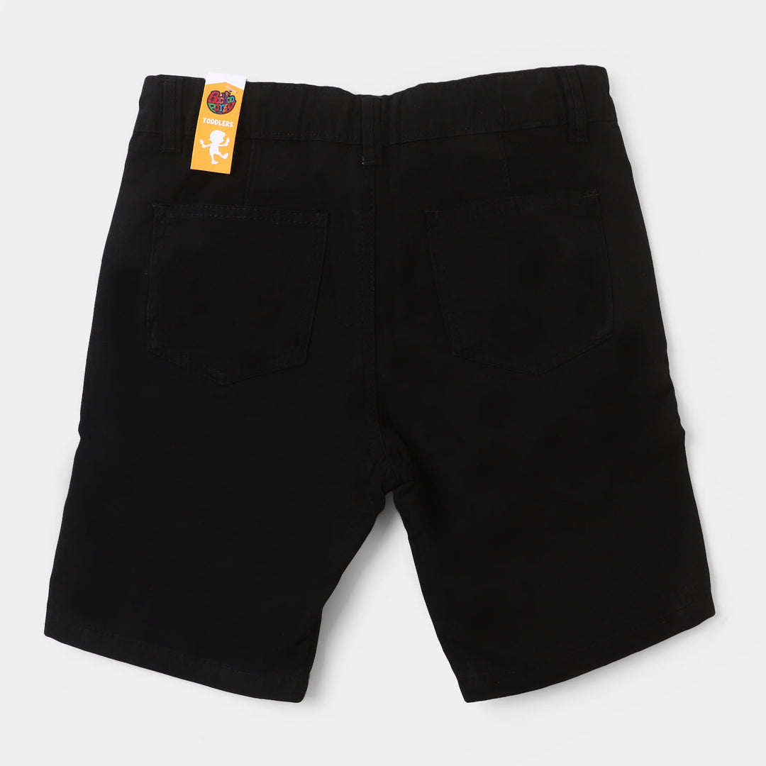 Boys Cotton Short Not So Basic - BLACK