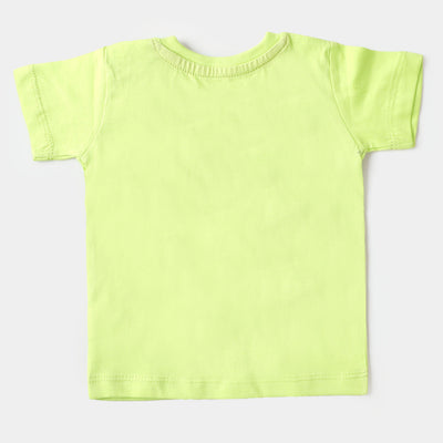 Infant Boys Round Neck T-Shirt  - Sharp Green