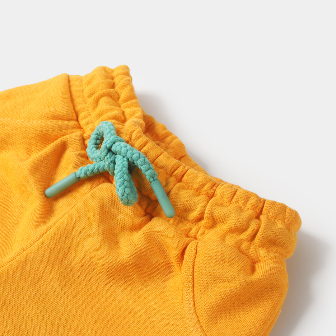 Infant Boys Knitted Short Friendly Shark - Citrus