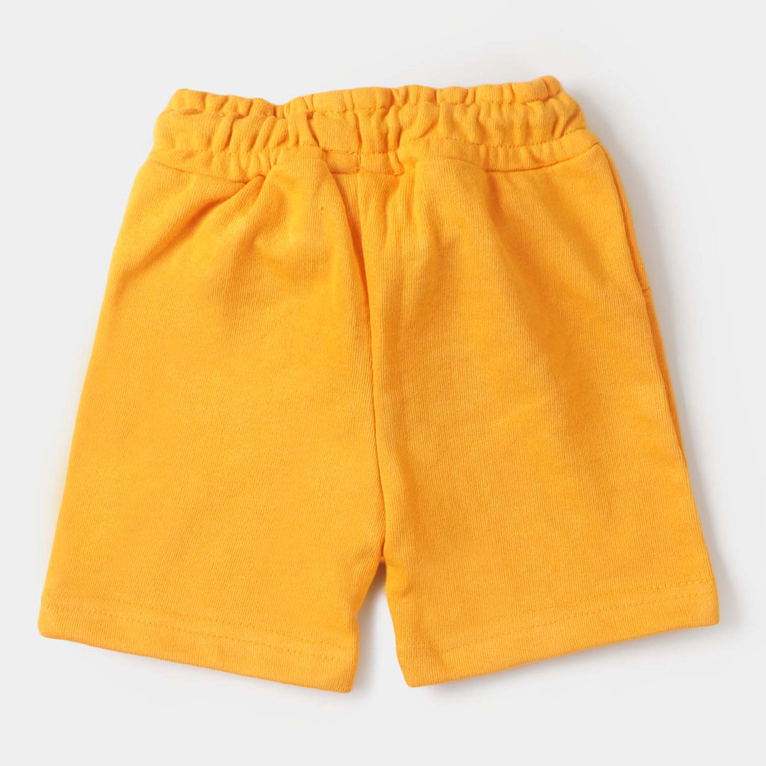 Infant Boys Knitted Short Friendly Shark - Citrus