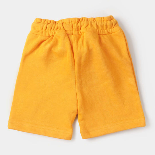 Infant Boys Knitted Short Friendly Shark - Citrus