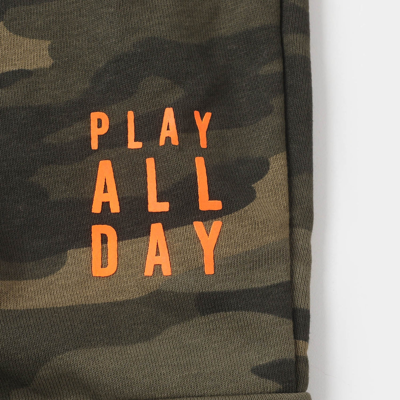 Boys Terry Pajama Play All Day - Camo