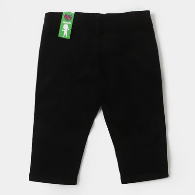Infant Boys Cotton Pant Basic - Black