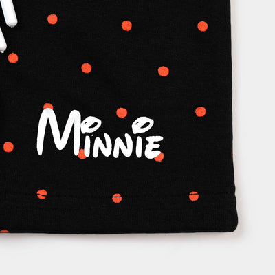 Infant Girls Knitted Short Minnie - BLACK